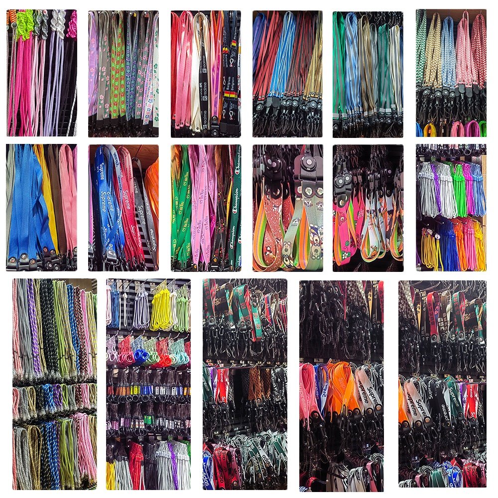 Customizable Universal Nylon Rope Mobile Phone Strap Polyester Jewelry Lanyard with Silicone Grip New Mobile Phone Accessory