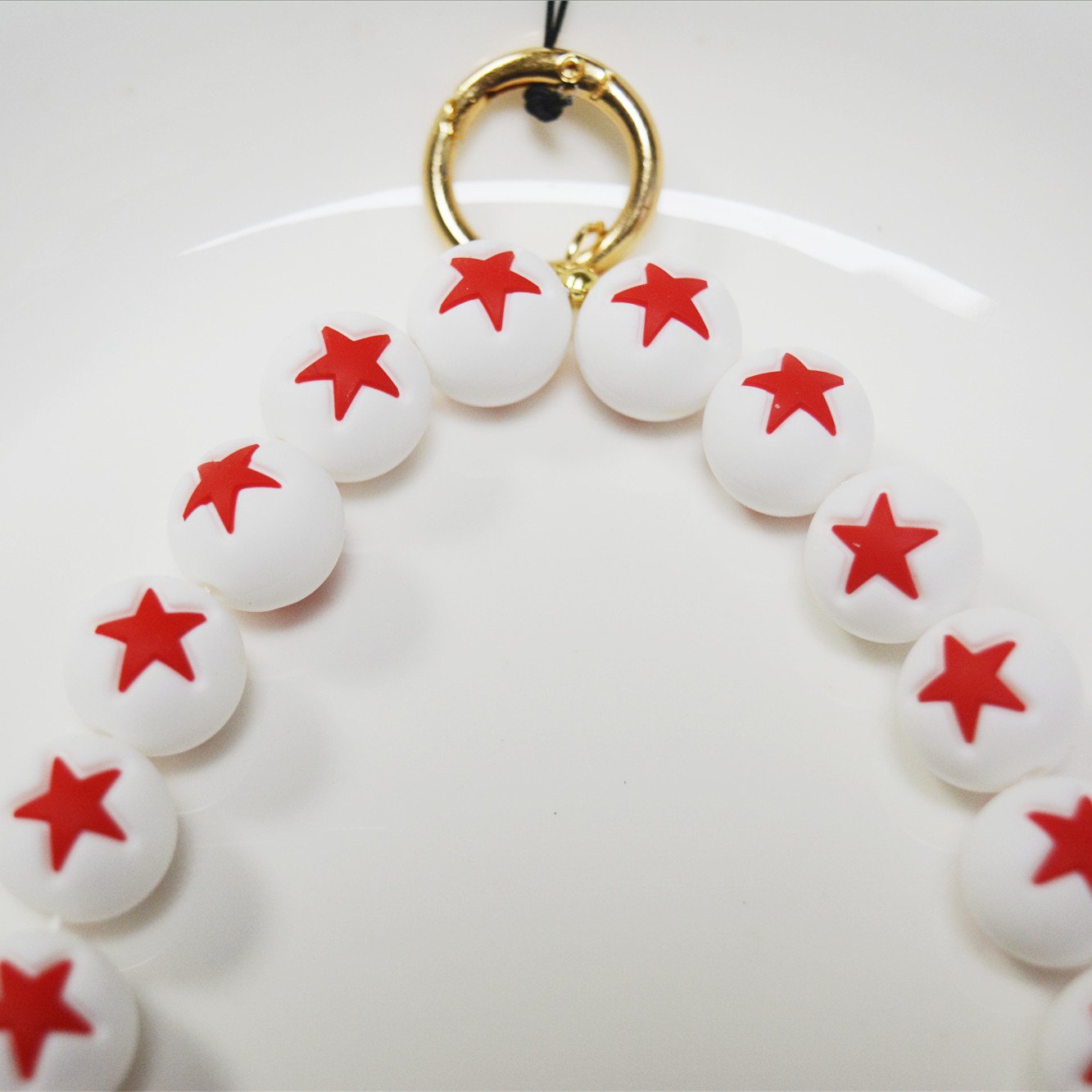 New Phone Charm Accessories Cellphone Lanyard Stars Silicone Beads Chain for Phone Case Girls Gift Telephone Straps