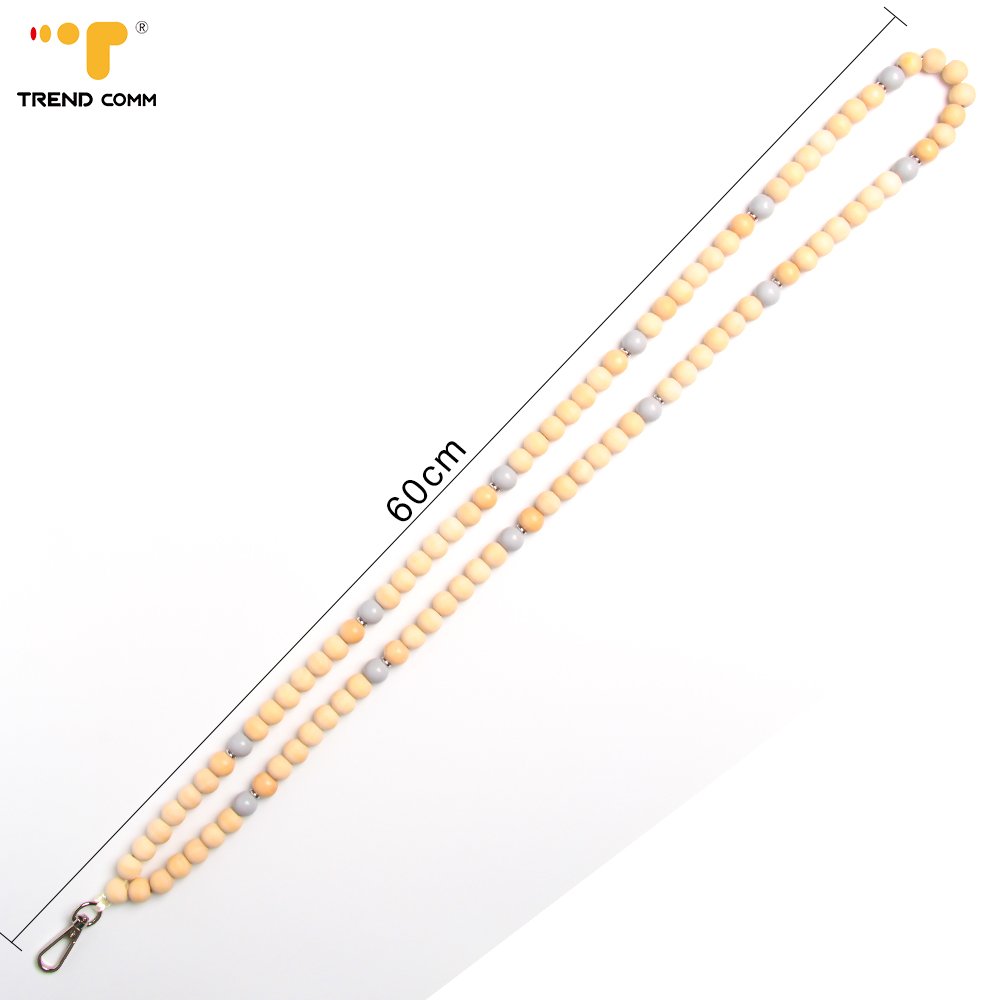 High Quality Trendy Short Wood Phone Strap Stylish Mobile Phone Lanyard Accessory Durable Short Size Mobile Phone Chain