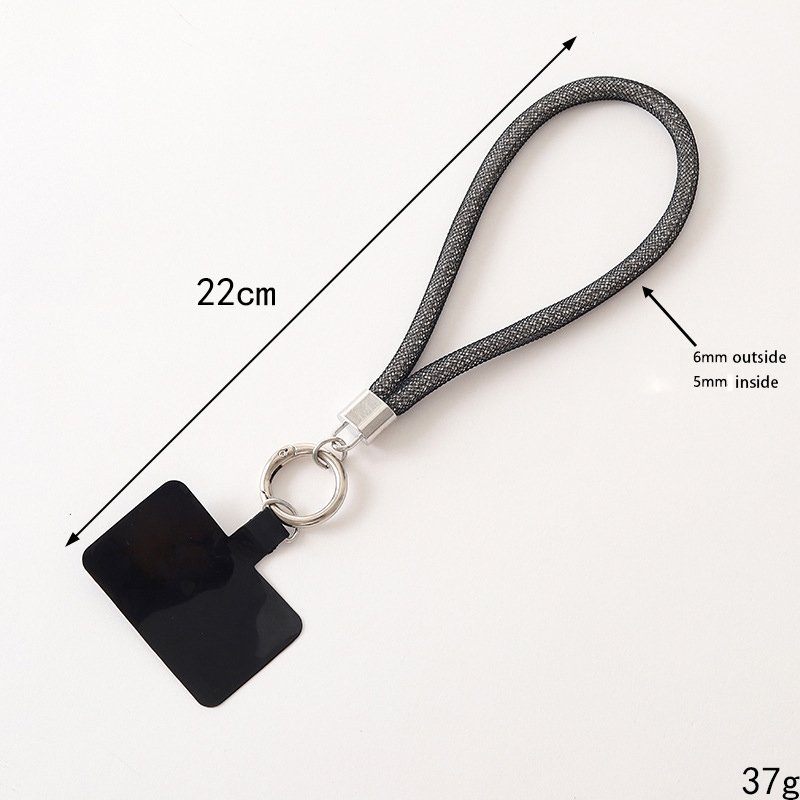 Flash Diamond Mesh Rope Phone Case Pendant Patch Keychain Versatile Mobile Phone Straps Hands Free Rhinestone Phone Wrist Strap