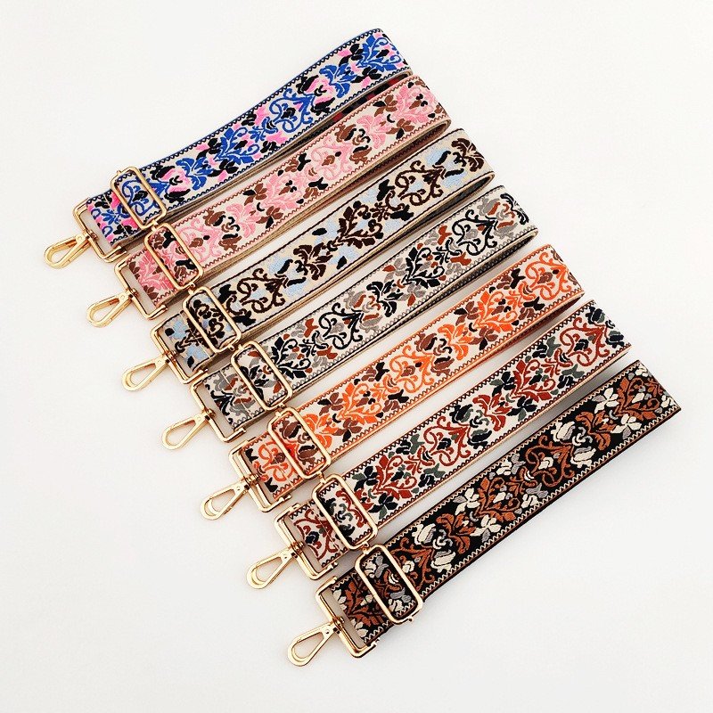 5cm Wide Shoulder Strap Adjustable Replacement Belt for woman Crossbody Canvas Bag Handbag Jacquard webbing bag straps