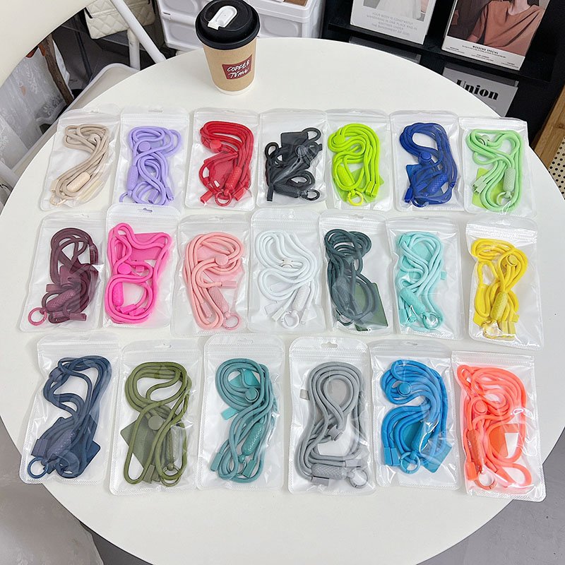 Colorful Cell Phone Holder Lanyard Straps Patch Women Men Phone Case Cord Rope Adjustable Mobile Phone Crossbody Necklace Holder