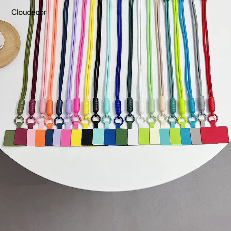Colorful Cell Phone Holder Lanyard Straps Patch Women Men Phone Case Cord Rope Adjustable Mobile Phone Crossbody Necklace Holder