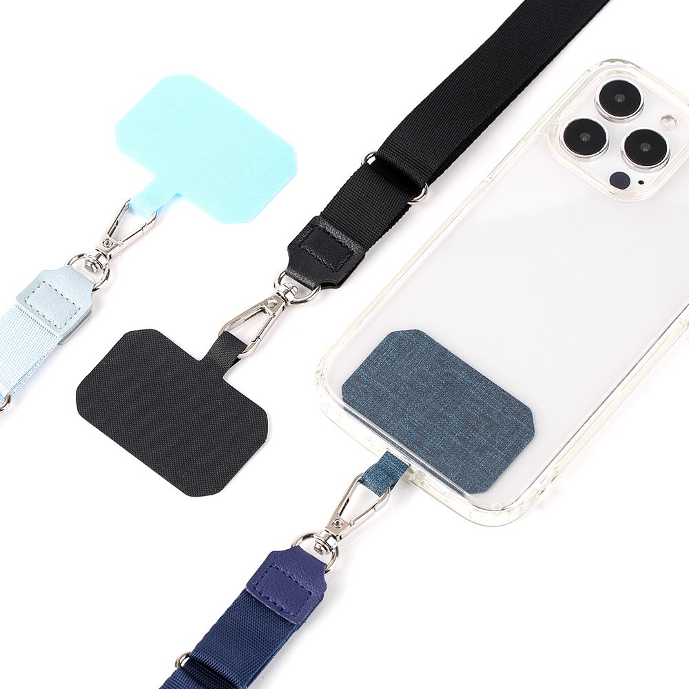 New Universal Thick Woven Custom Polyester Nylon Crossbody Patch Mobile TPU Phone Case Holder Strap Rope Cell Phone Lanyard