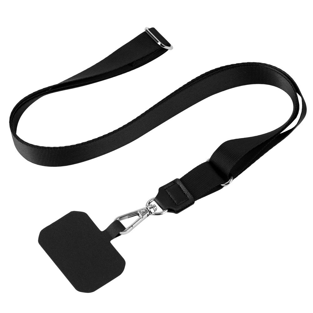 New Universal Thick Woven Custom Polyester Nylon Crossbody Patch Mobile TPU Phone Case Holder Strap Rope Cell Phone Lanyard