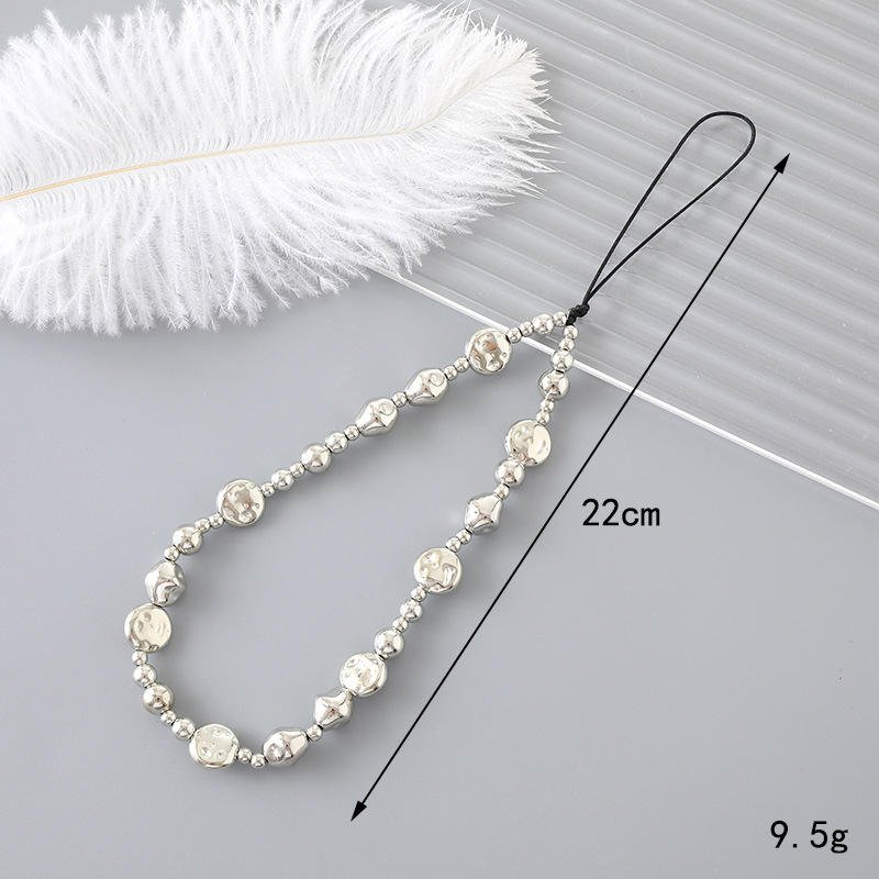 Hot Selling New Pearl Bow Mobile Phone Chain Special-Shaped Beaded Pendant Crossbody Strap and Lanyard Keychain Accessory