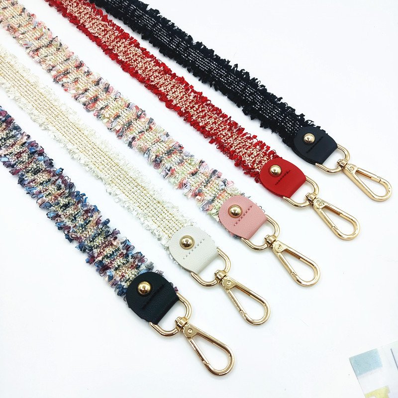 REWIN Elegant 3CM Adjustable Bag Accessories Phone Lanyard Woven Tassel Purse Strap for Women Handbag Replacement Shoulder Belt