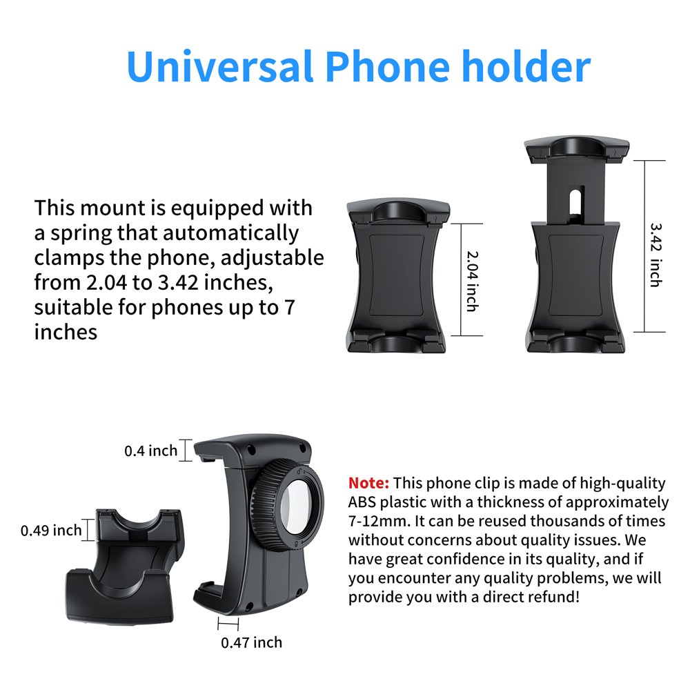 Mobile Phone Chest Mount Harness Strap Cell Phone Holder Mount for Video Recording Bike Fishing Skateboard POV/VLOG for iPhone
