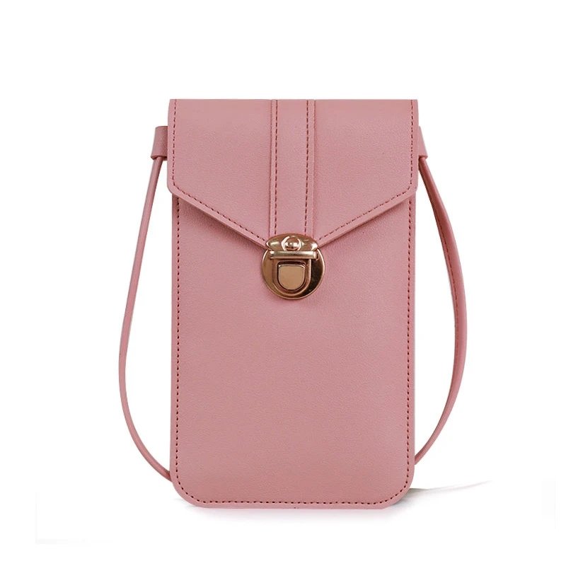 2024 Ladies Touch Screen Cell Phone Purse Smartphone Wallet PU Leather Shoulder Strap Handbag Women Bag Fashion mobile wallet