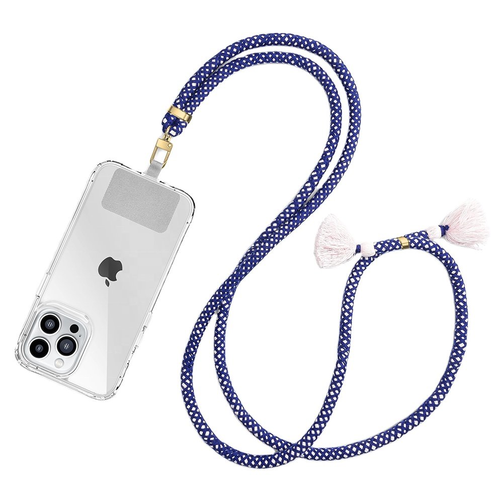 Designer Universal Crossbody Necklace Cell Mobile Smartphone Patch Tab Lasso Tether Strap Phone Case Lanyard Accessories