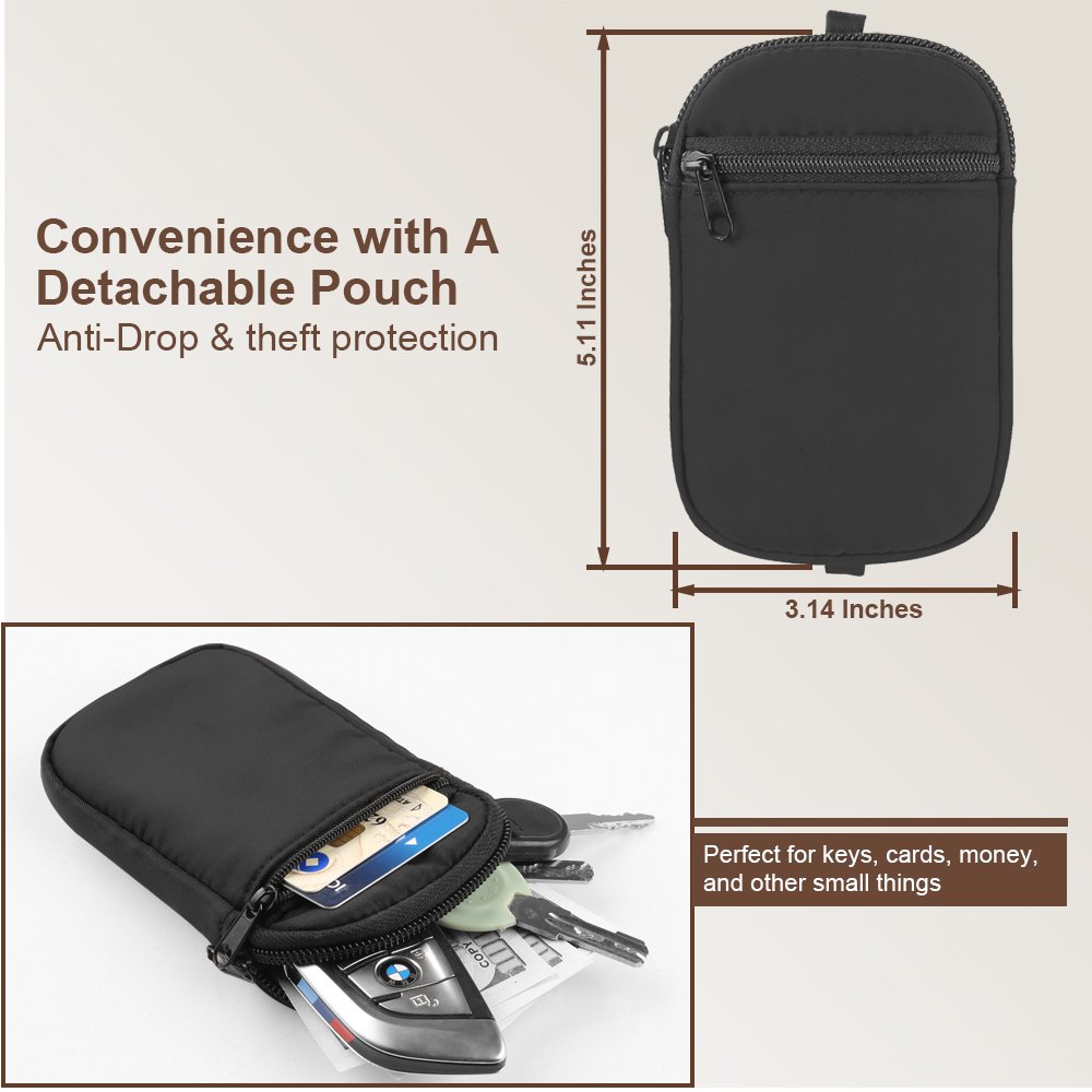 New Phone Strap With Zippered Pouch For Women,Adjustable Cellphone Lanyard Crossbody With Wallet,Anti-lost Lanyard For Phone