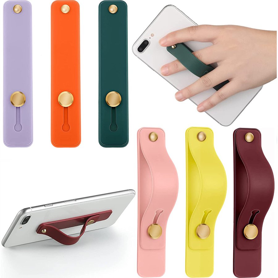 Silicone universal Phone Hand Band Holder Finger Ring Mobile Phone Strap Socket Holder Grip hand phone strap for Smartphone