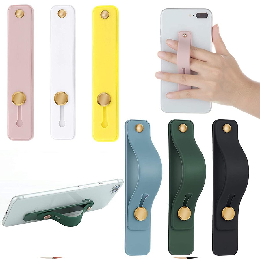 Silicone universal Phone Hand Band Holder Finger Ring Mobile Phone Strap Socket Holder Grip hand phone strap for Smartphone