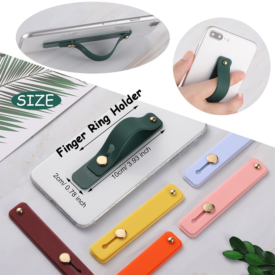Silicone universal Phone Hand Band Holder Finger Ring Mobile Phone Strap Socket Holder Grip hand phone strap for Smartphone