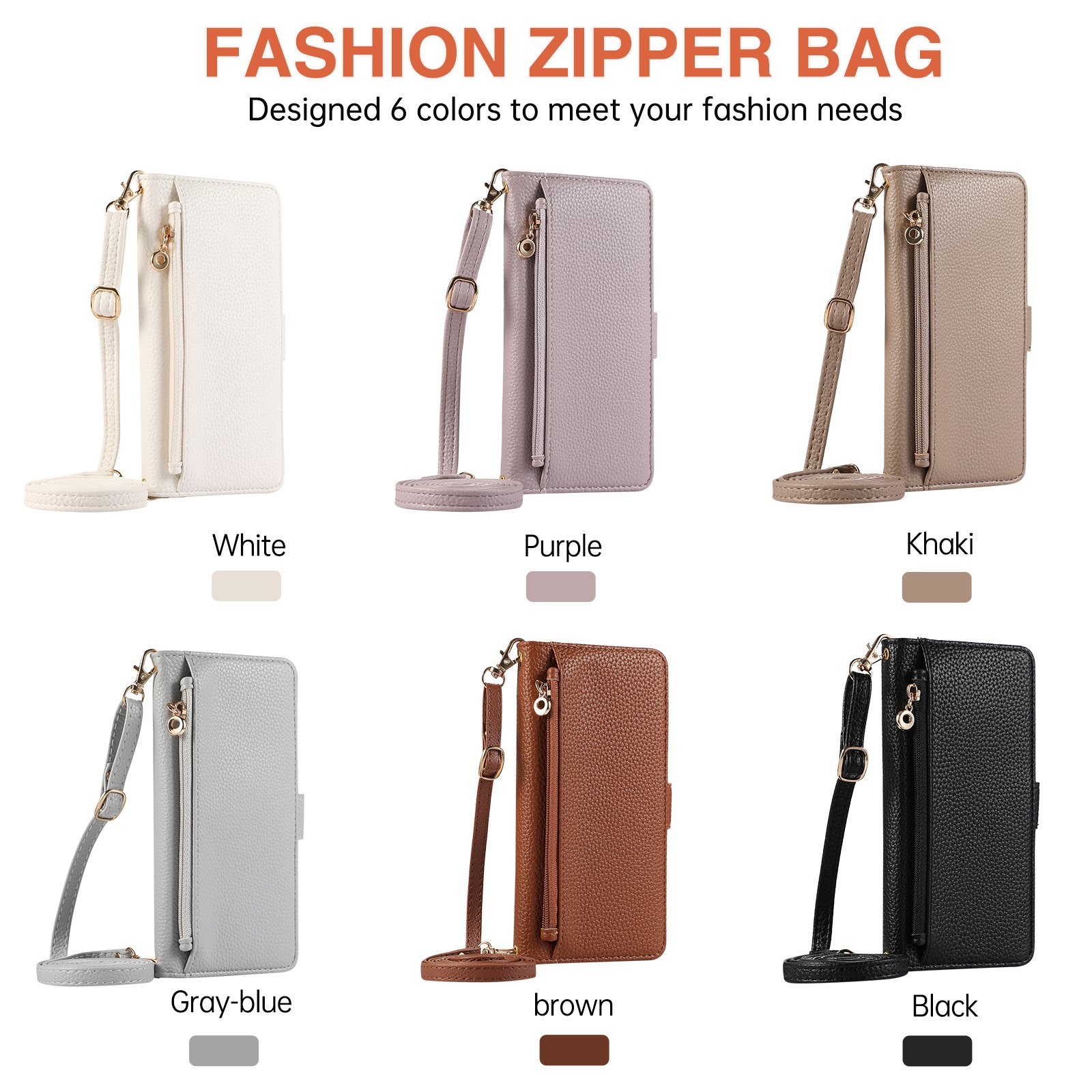 Shoulder strap crossbody mobile phone bag Genuine Leather Phone Case wallet cover For Google pixel 8 8pro 8A