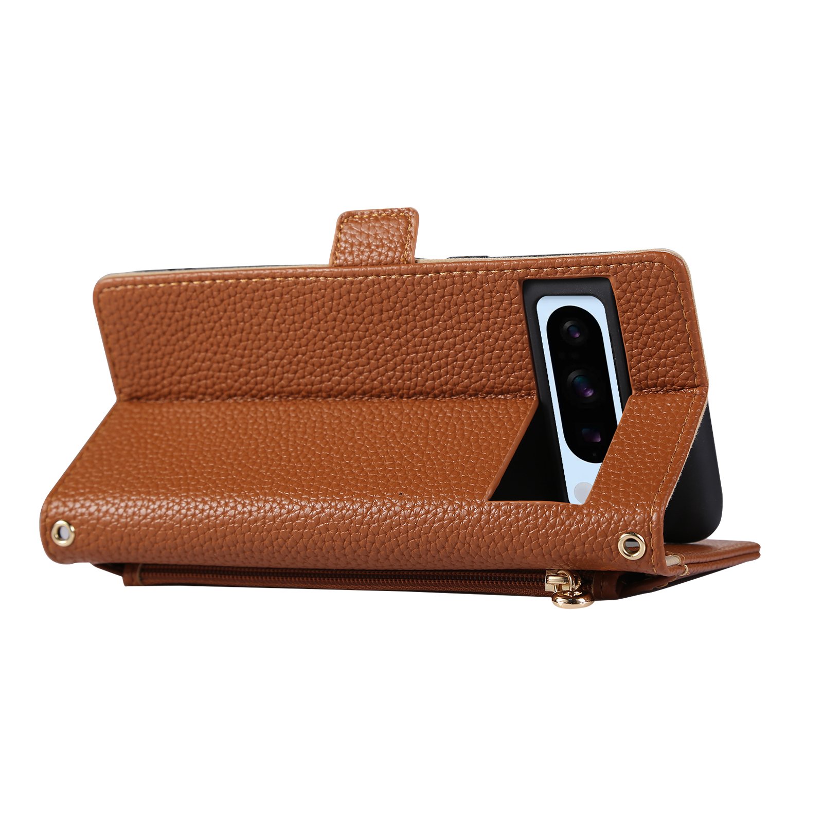 Shoulder strap crossbody mobile phone bag Genuine Leather Phone Case wallet cover For Google pixel 8 8pro 8A