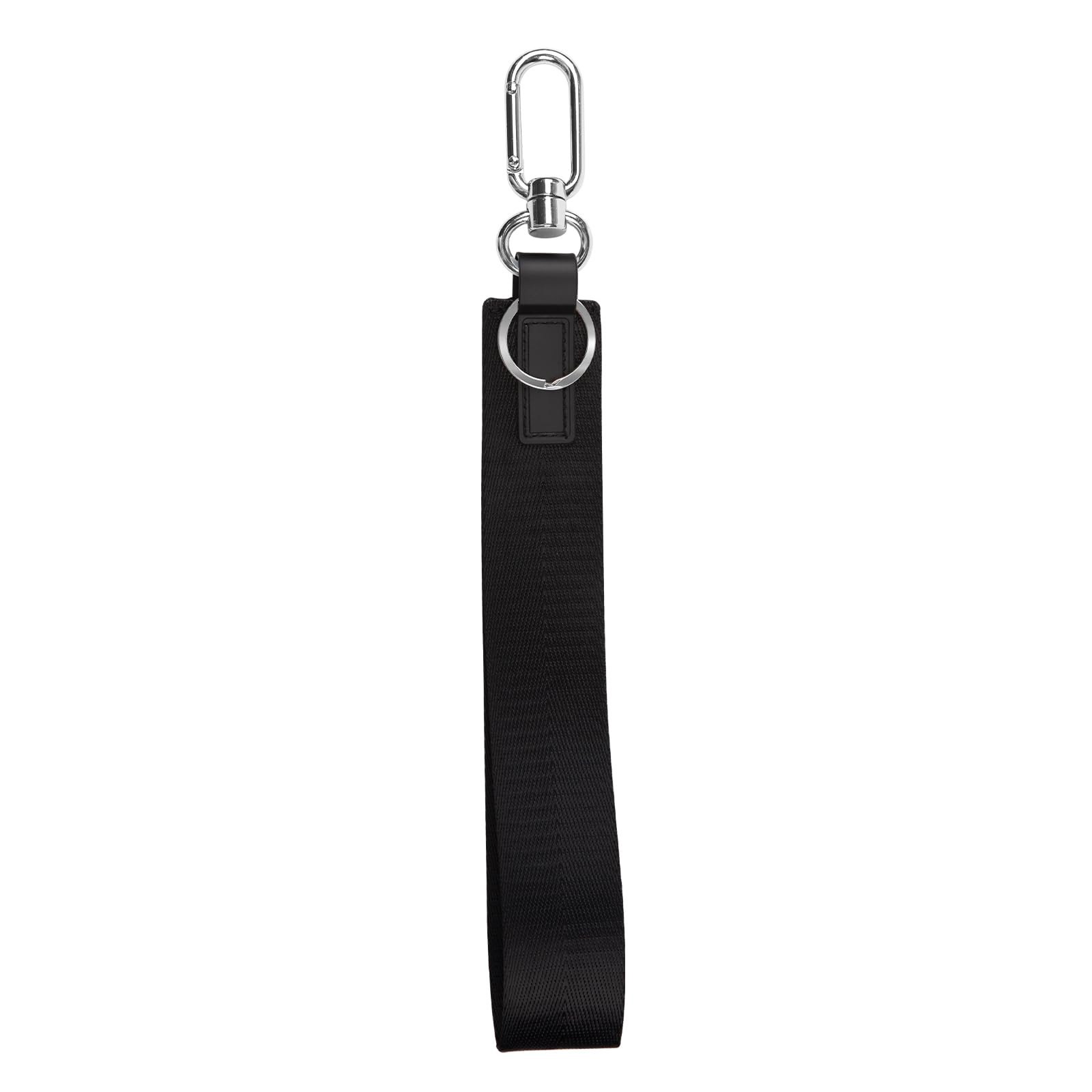 Customized Logo Nylon Durable Wristband Wholesale Keychain Mobile Phone Chain Lulu Wrist Bag Strap