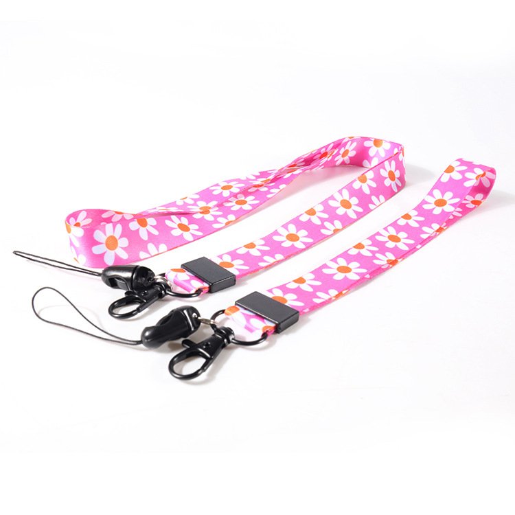 Safety Silk Woven Clip Sublimation Card Holder phone Keychain Lanyards With Logo Custom Polyester Lanyard