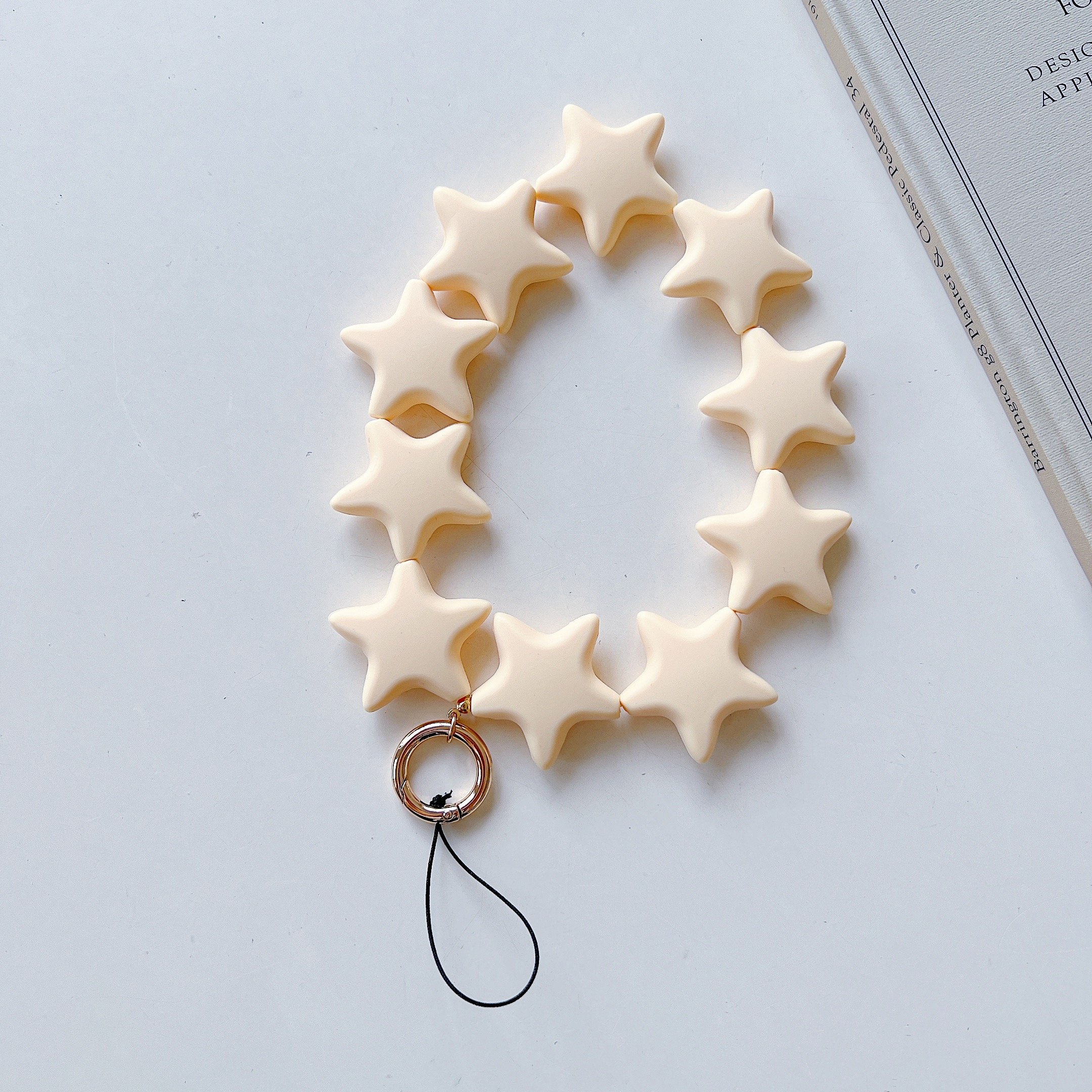 New Creative Handmade Beaded Silicone Mobile Phone Hanging Chain Mobile Phone Case Hanging Rope Mobile Phone Accessories