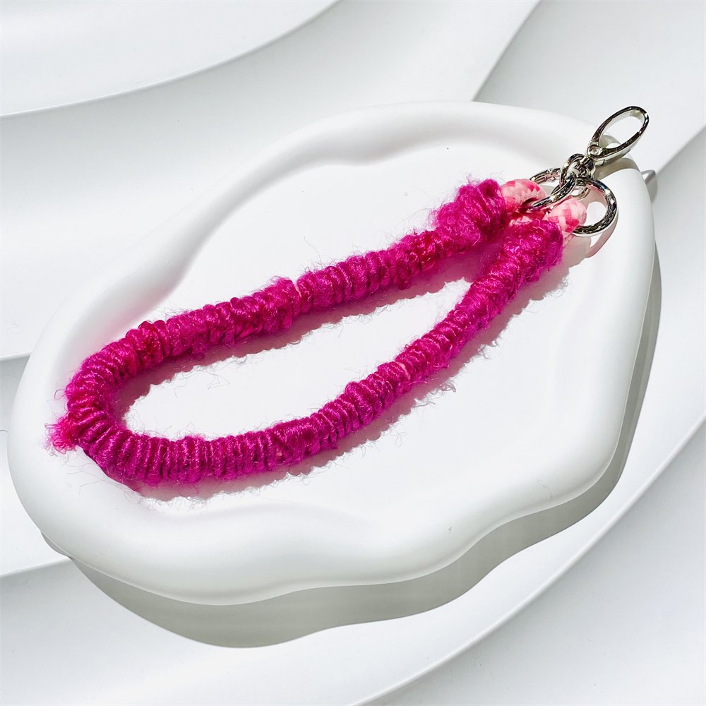 Mobile Phone Strap Silk Yarn Hand-Woven Wrist Hand-Carrying Mobile Phone Chain Short Strap For Mobile Phone