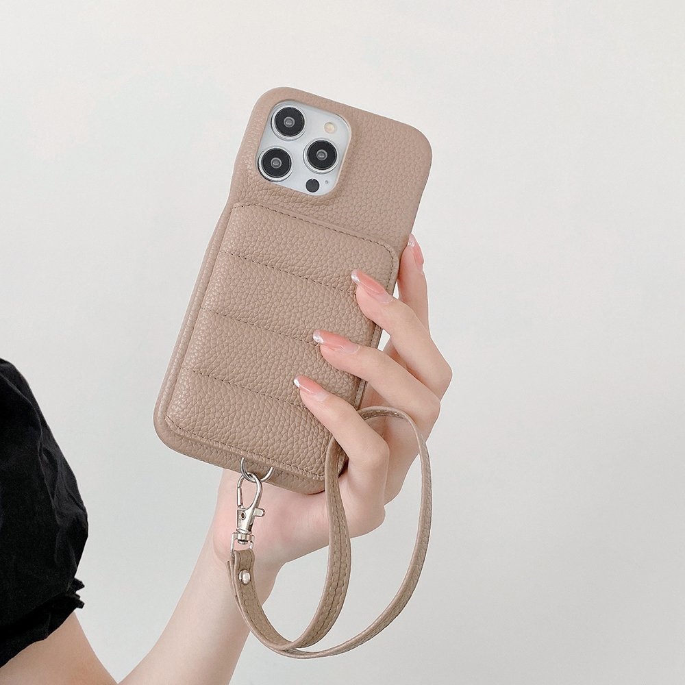New Lychee Pattern Phone Cover For Sony 10TV Leather Wallet Card Holder Mobile Phone Case With Wrist Strap phone pouch