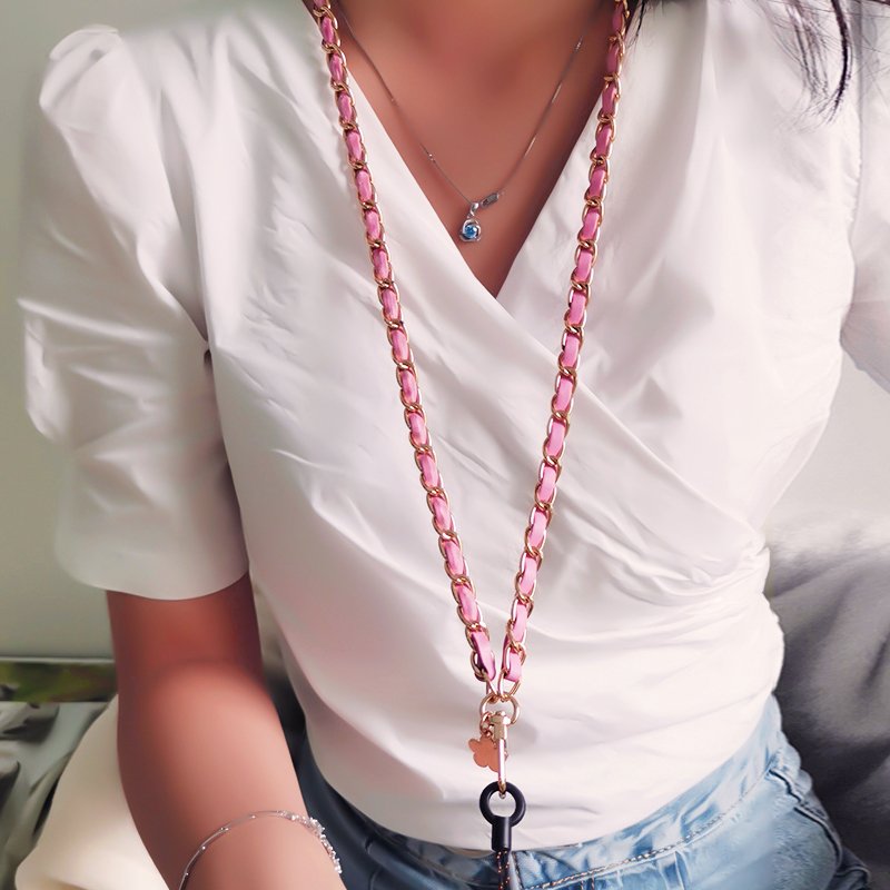 Mobile Phone Straps Wrist Rope Anti-lost Lanyard Neck Strap Camera USB Holder Neck Strap Flower Design Detachable key chai