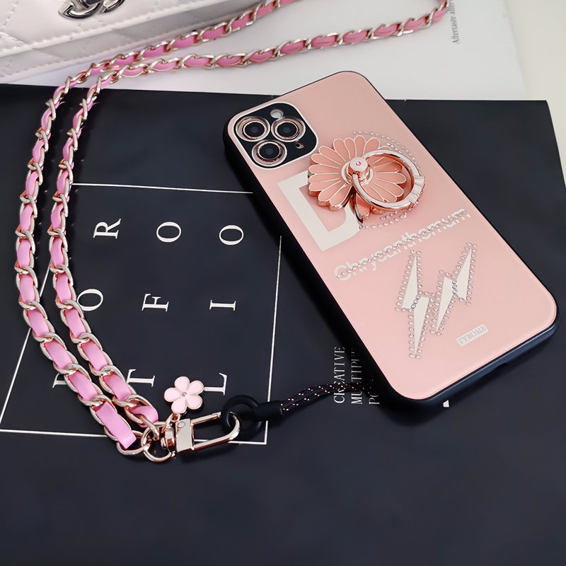 Mobile Phone Straps Wrist Rope Anti-lost Lanyard Neck Strap Camera USB Holder Neck Strap Flower Design Detachable key chai