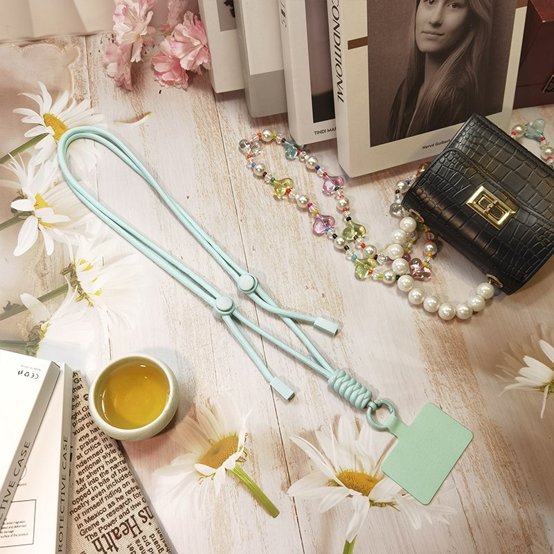 mobile phone lanyard diagonal strap for mobile phone with adjustable neck strap and adjustable back mobile phone accessories