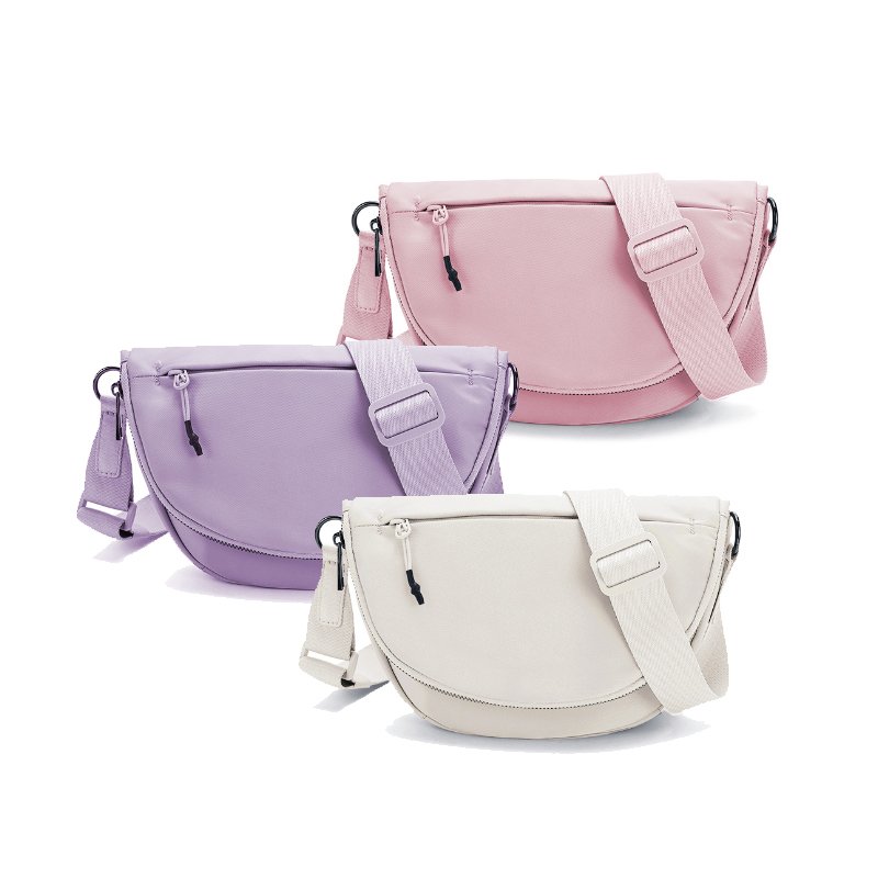 Lulu Belt Bag Cross Body Nylon Chest With Adjustable Strap Lemon Small Waist Pouch Purse For Travel Workout Running Hiking