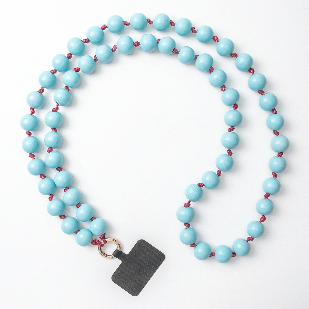 Wooden Beads Phone lanyard Universal Crossbody Tether Patch Mobile Cell Phone Lanyard Long Phone Straps