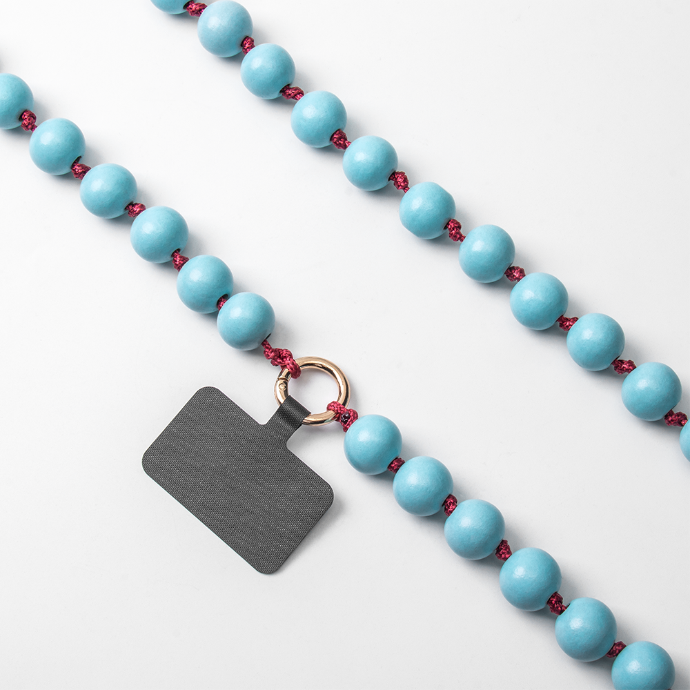 Wooden Beads Phone lanyard Universal Crossbody Tether Patch Mobile Cell Phone Lanyard Long Phone Straps
