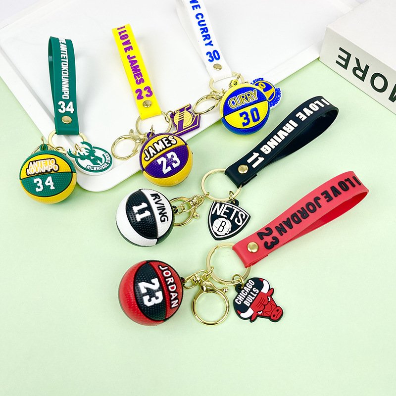 Superstar Kobe James Curry Basketball Keychains Cute Bag Accessories Gift Colorful Cute Keychain