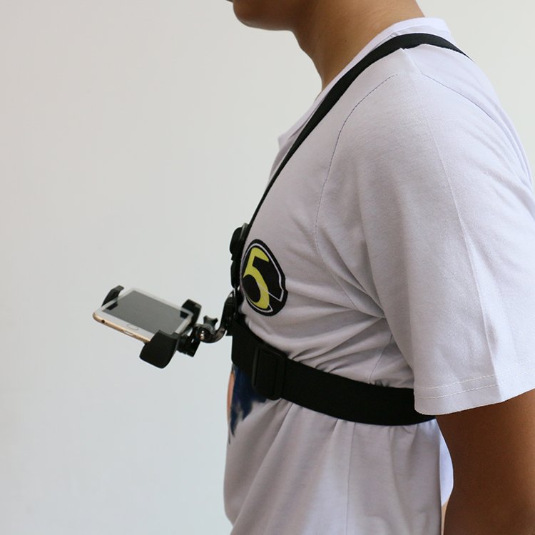 Best Selling Phone Chest Strap Black Harness Mobile Running Phone Holder Camera Chest Mount for Smart Phone