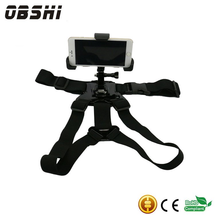 Best Selling Phone Chest Strap Black Harness Mobile Running Phone Holder Camera Chest Mount for Smart Phone