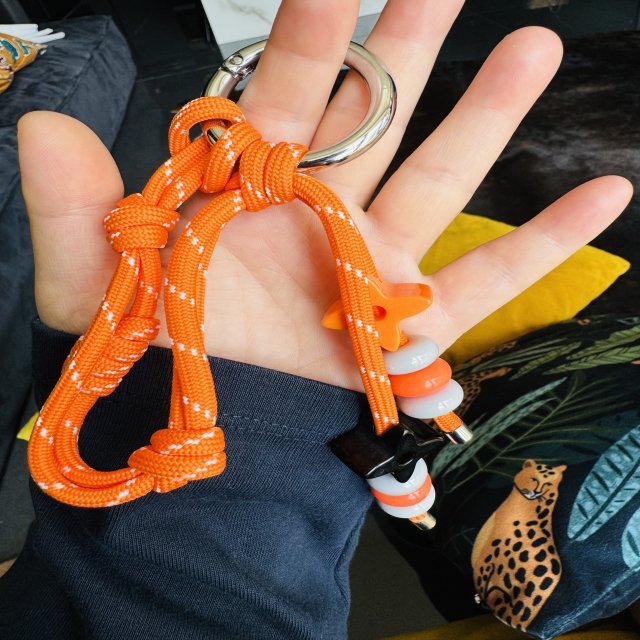South Korea East Gate Ins Nylon Braided Rope Key Chain Pendant Antique Rope Bag Buckle Mobile Phone Chain