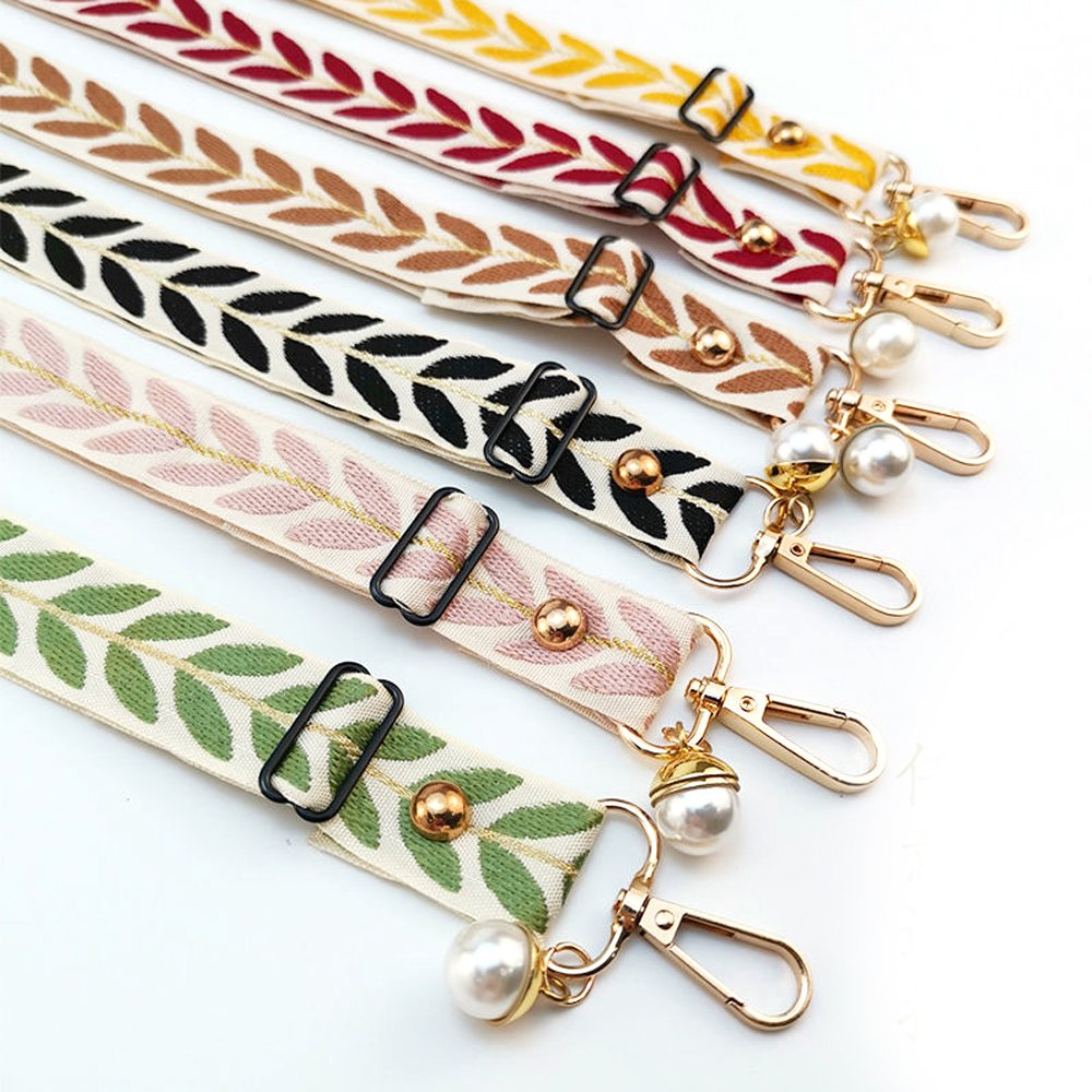 Fashion Adjustable Colorful Polyester Neckband Mobile Phone Strap Crossbody With Patch Phone Lanyard Rope Accessories