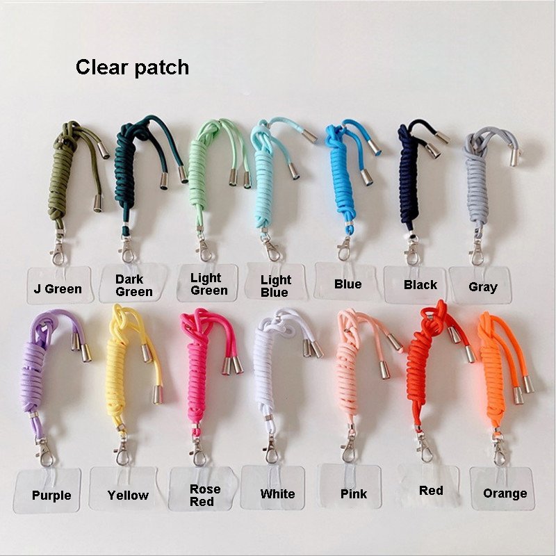 Universal Lanyard Phone Case Cord Color Promotion Gift Adjustable LOGO Pad Cell Phone Crossbody Necklace Strap For Mobile Phone