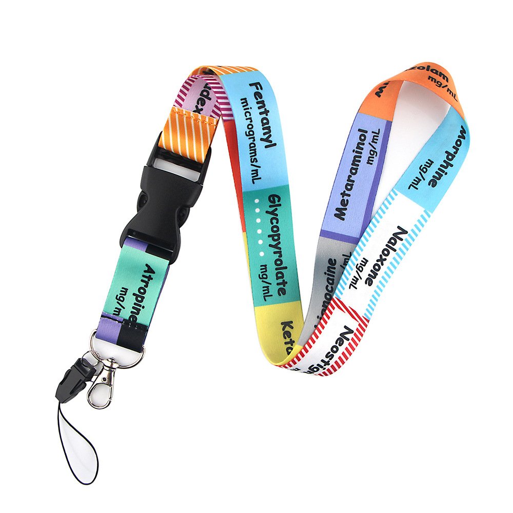 Chemistry The Periodic Table Key lanyard Pass Lanyard for Key ID Card Cell Phone Neck Straps Lanyard for Doctor and Nurse
