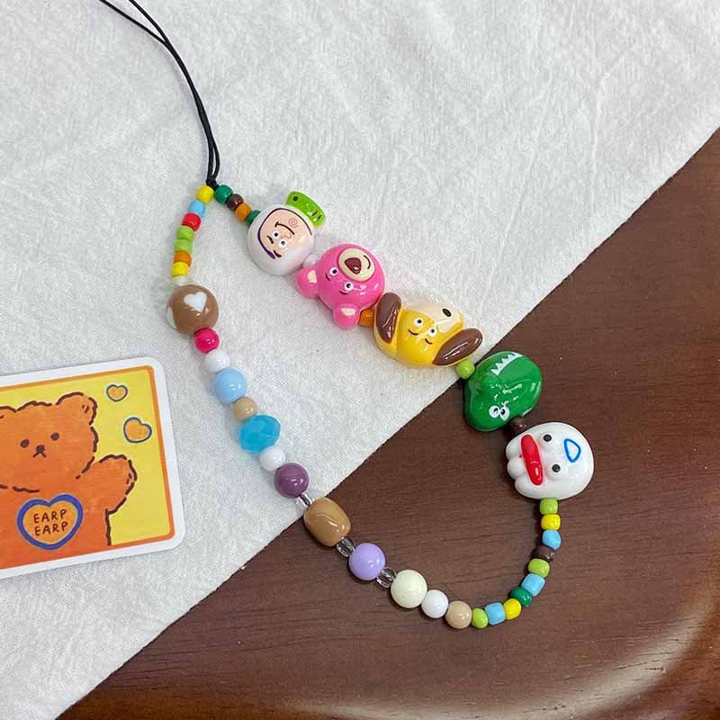 Mobile Phone Wrist Strap Lanyard Beads Universal Bracelet Cell Mobile Phone Chains Phone Case Strap Chain