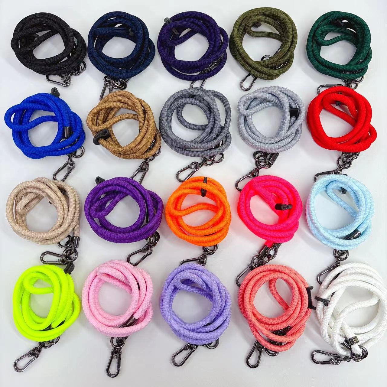 Fixed Card Neck Rope Mobile Pendant Anti Loss Hanging Rope Chain Diagonal Back Diagonal Cross Rope Metal Lanyard Phone Tab strap