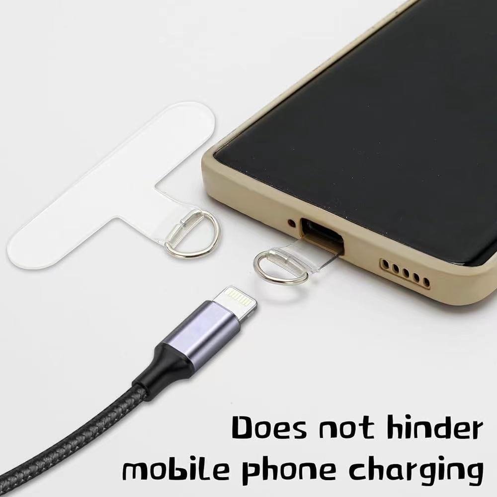 Fixed Card Neck Rope Mobile Pendant Anti Loss Hanging Rope Chain Diagonal Back Diagonal Cross Rope Metal Lanyard Phone Tab strap
