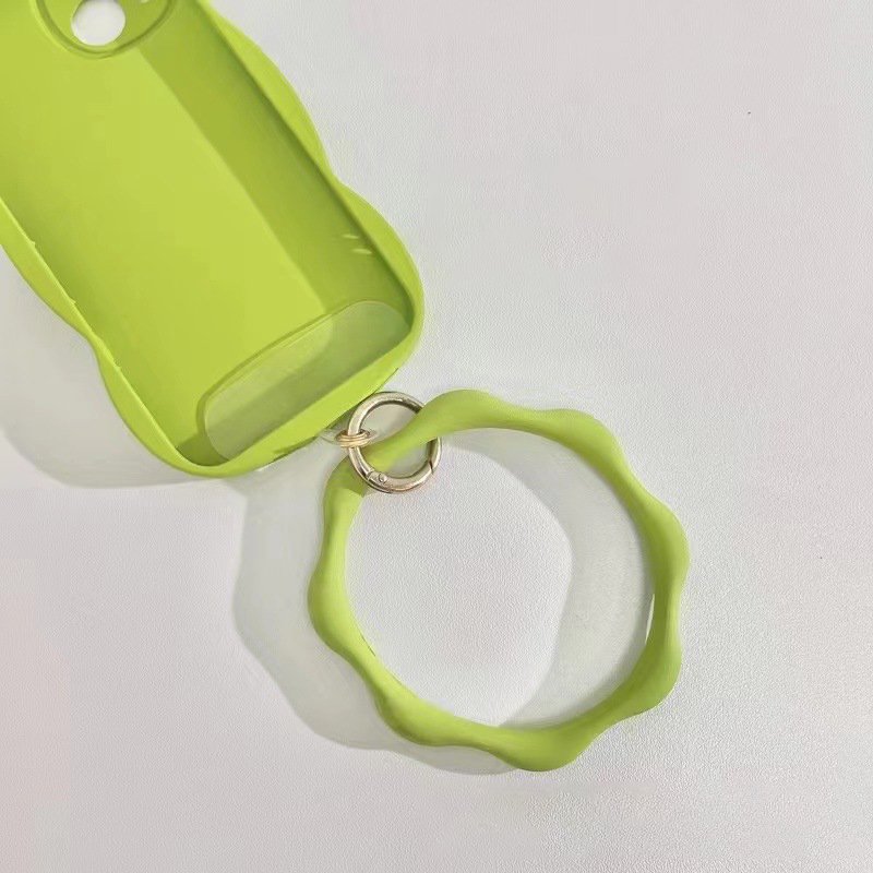 Universal Phone Wrist Holder Bangle Anti Loss Anti Falling Key Ring Silicone Flower Bracelet For Mobile Phone Case