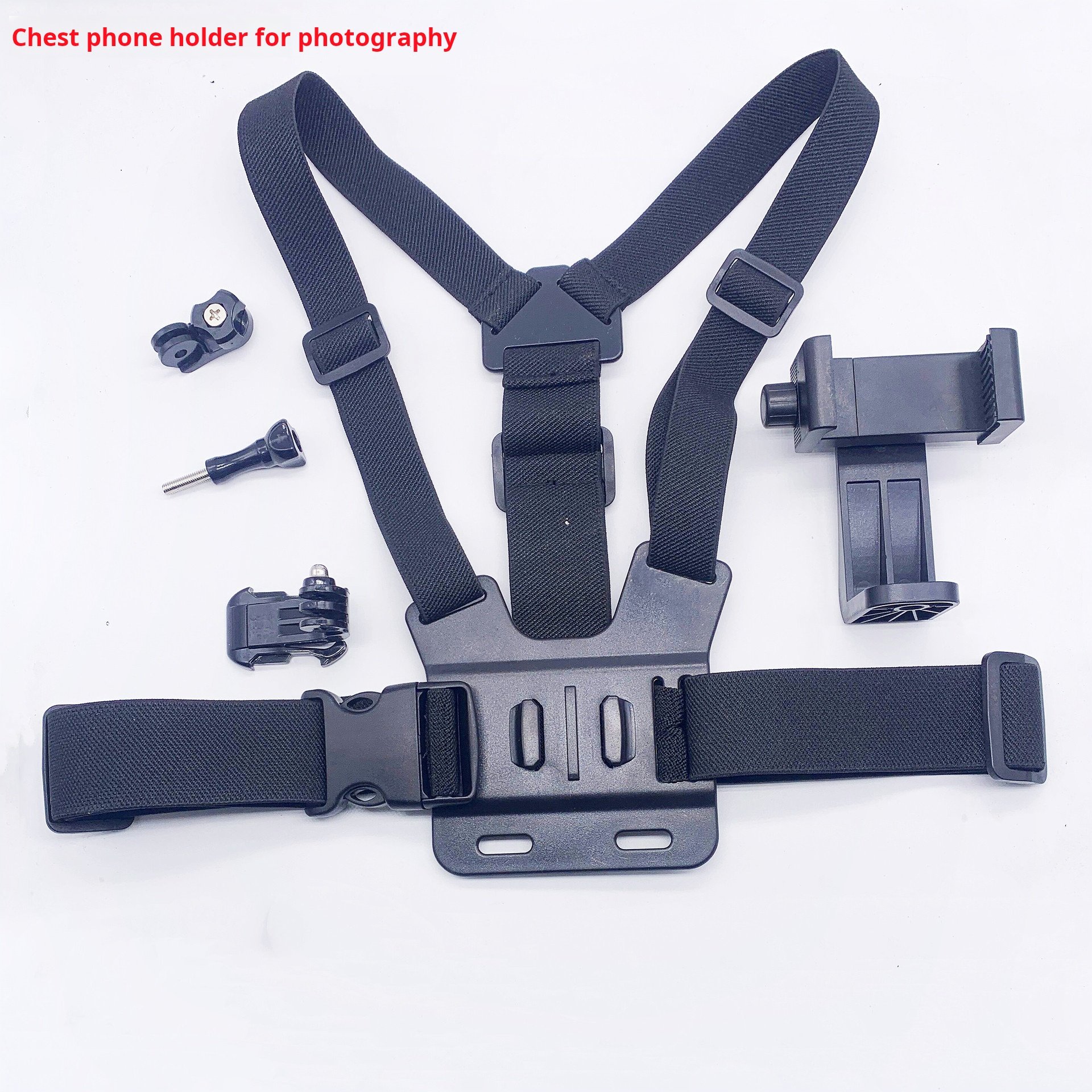 First perspective shooting accessories sports camera chest shooting straps live broadcast outdoor cycling mobile phone holder