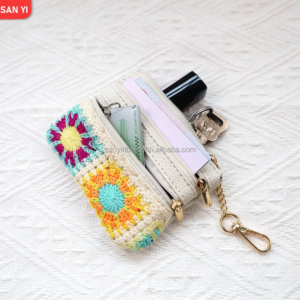 Women's Bag Accessories Crossbody shoulder strap Woven Floral Jacquard Strap Single shoulder strap with small bag