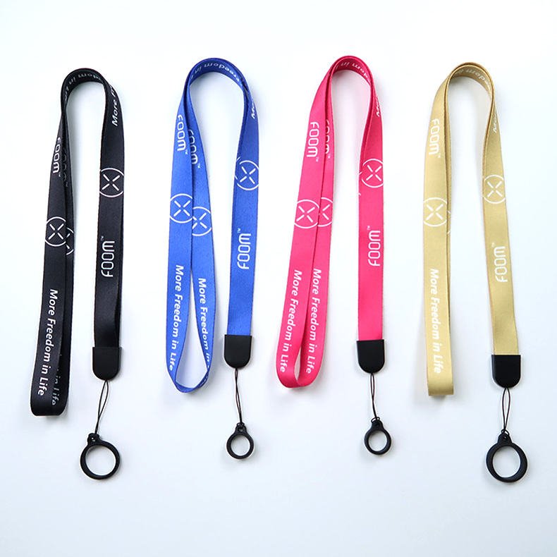 Wholesale Cell Phone Lanyard Mobile Phone Charms Chain Nylon Polyester Sublimation Printing Phone Rope Cord