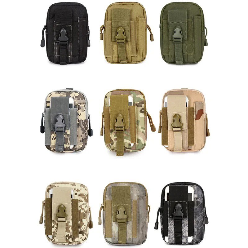 Men Outdoor Sport Tactical Pouch Belt Waist Pack Bag Phone Case Camping Climbing Running Hunting Small EDC Bags