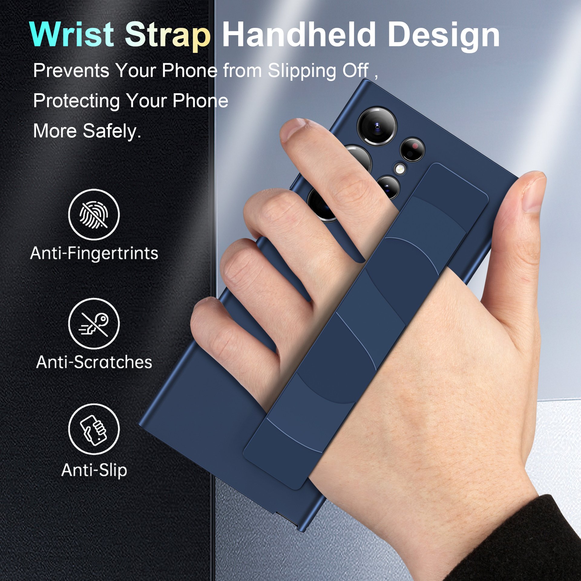 New Silicone Wristband Phone Case Wrist Strap Design Mobile Phone Case For Samsung S23 22 21 Ultra
