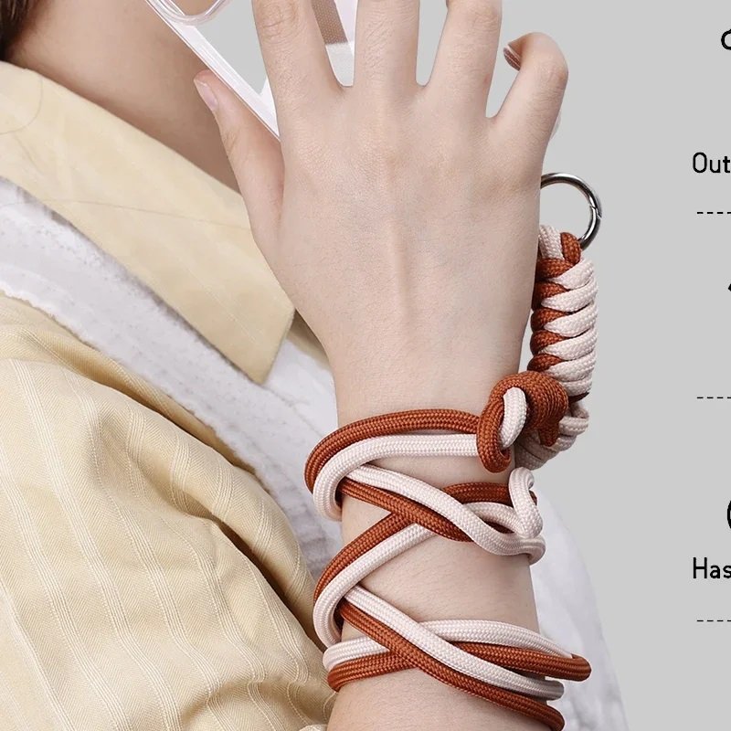 Universal Mobile Phone Nylon Rope with Patch 120cm Adjustable Anti-Lost Phone Straps Lanyard Crossbody for Smartphones