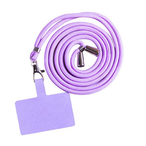 Universal Cell Phone Lanyard Nylon Phone Strap Cord Color Tether Patch Adjustable Phone Crossbody Necklace Lanyard