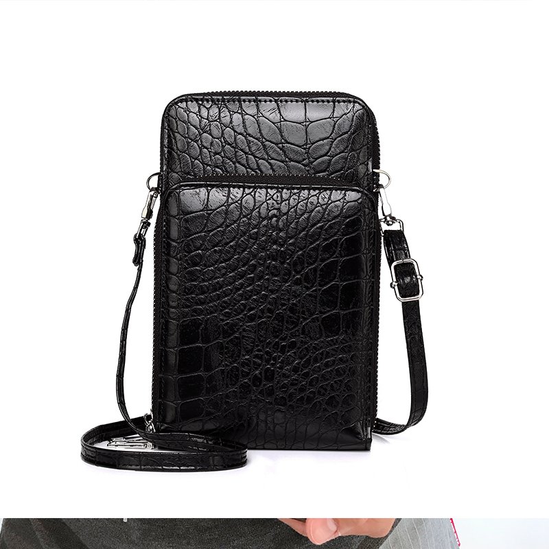 Latest men's luxury chain PU leather designer shoulder strap handbag men's fashion messenger cross handbag